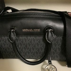 NWOT! Michael Kors Black Mini Barrel Tote!